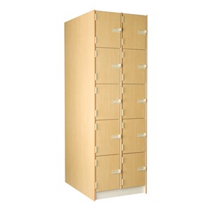 Medium Instrument Lockers w/ Solid Doors - 10 Compartments (12 1/4" W x 37 7/8" D x 15" H)